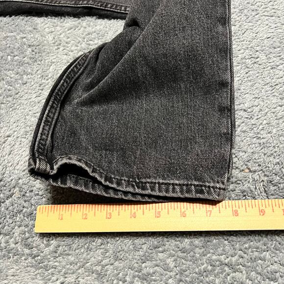 Levi’s Jeans Womens 30 Low Pro Straight High Rise Black Denim Pants - Picture 9 of 12